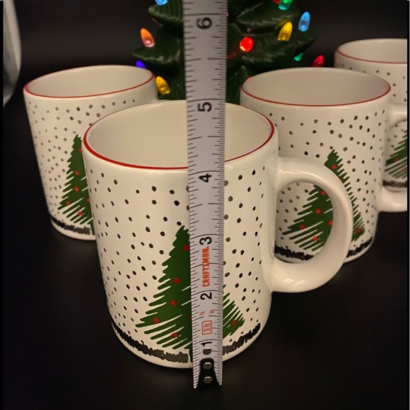 🦩SOLD🦩 Waechtersbach Winter Tree Mugs, Set of 4 - Picture 7 of 7